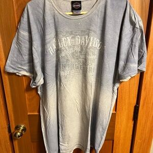 Harley-Davidson Vintage Light Blue Men's Tee